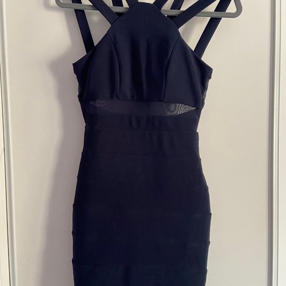 Mesh Strappy Bodycon Mini Dress - Picture 4 of 6